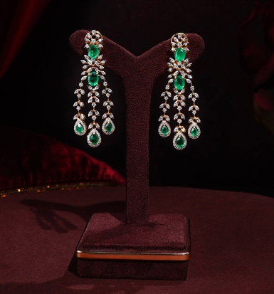 Buy Diamond Earrings Online In India  Diamond Bali