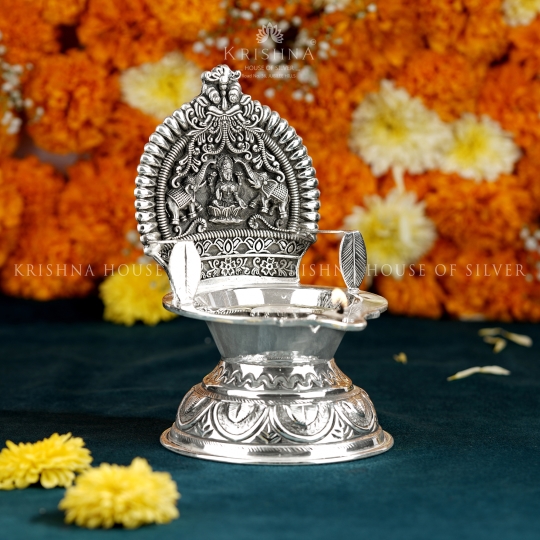 Antique Finish Laxmi Deepam