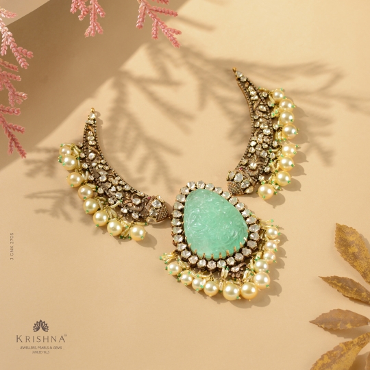 Regal Polki Kanti Necklace