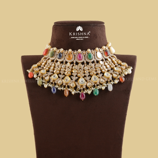 Navarantna Polki choker Necklace