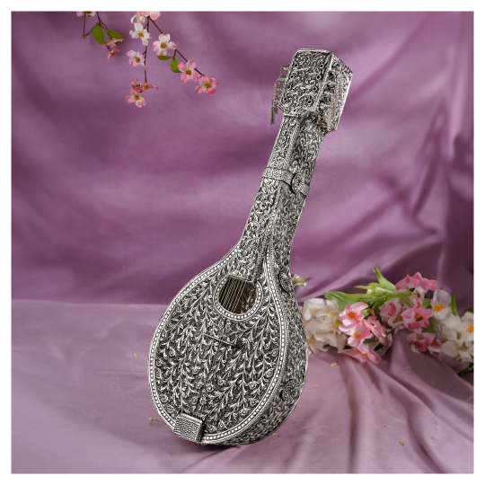 Antique Silver Sitar