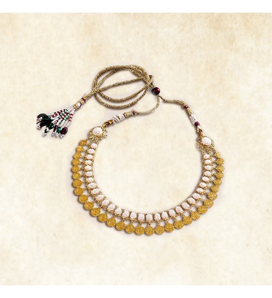 Pearls & Gold Kasu Necklace