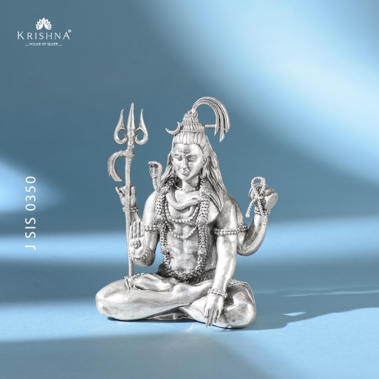 Divine Silver Shiv Murti - Krishna Jewellers