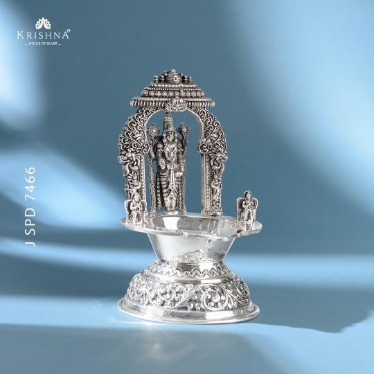 Divine Venkateshwara Silver Deepam