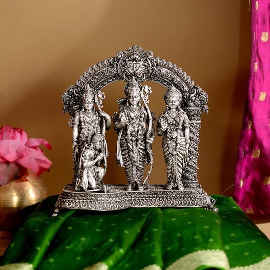 Silver Sculpture of Ram Darbar