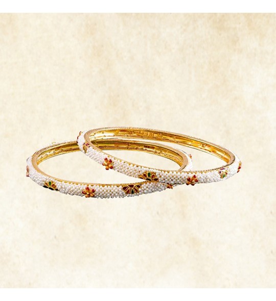 Pearls Kakamoti Gold Bangles