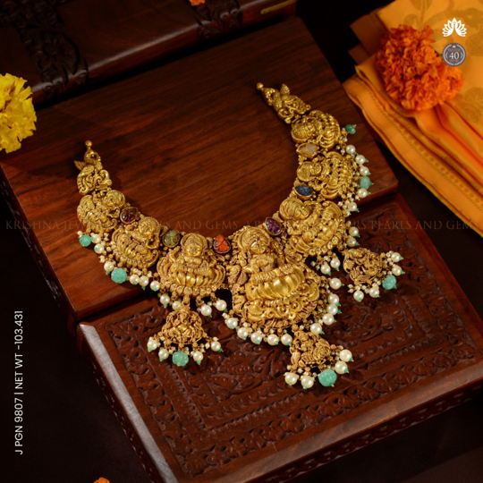 Ashta Lakshmi Gold Necklace